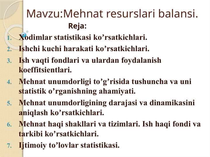 Mehnat resurslari balansi 1