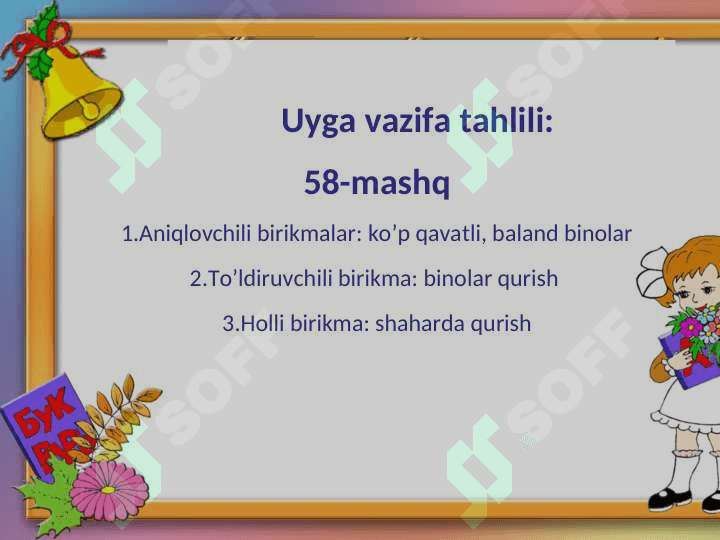 So’z birikmasida so’zlarning o’zaro  birikish usullar 2