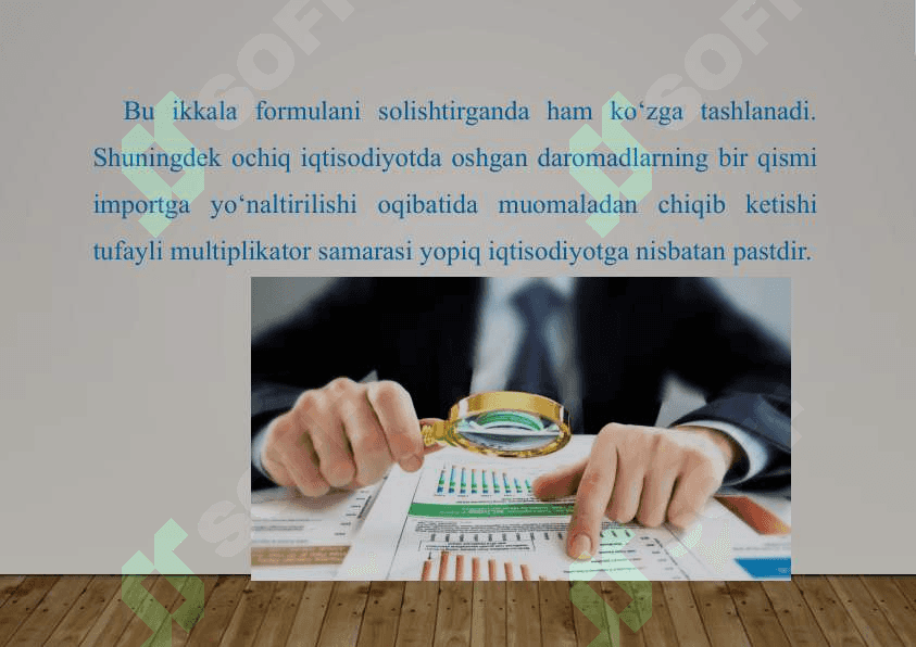 SOLIQ MULTIPLIKATSIYASI MEXANIZMI. SOLIQ MULTIPLIKATORI 3