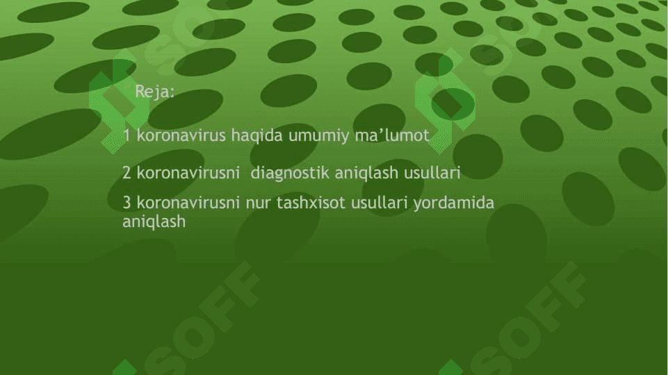 Koronavirus kasalligini kompleks nur tashxisoti yordamida aniqlash 2