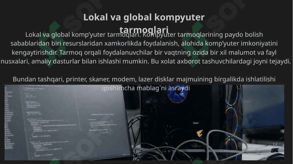 Tarmoqli texnologiyalar va internet xizmatlari 2