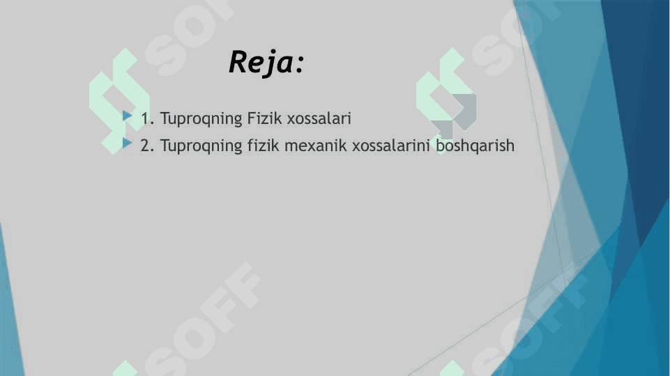 Tuproqning fizik va mexanik xossasi 2
