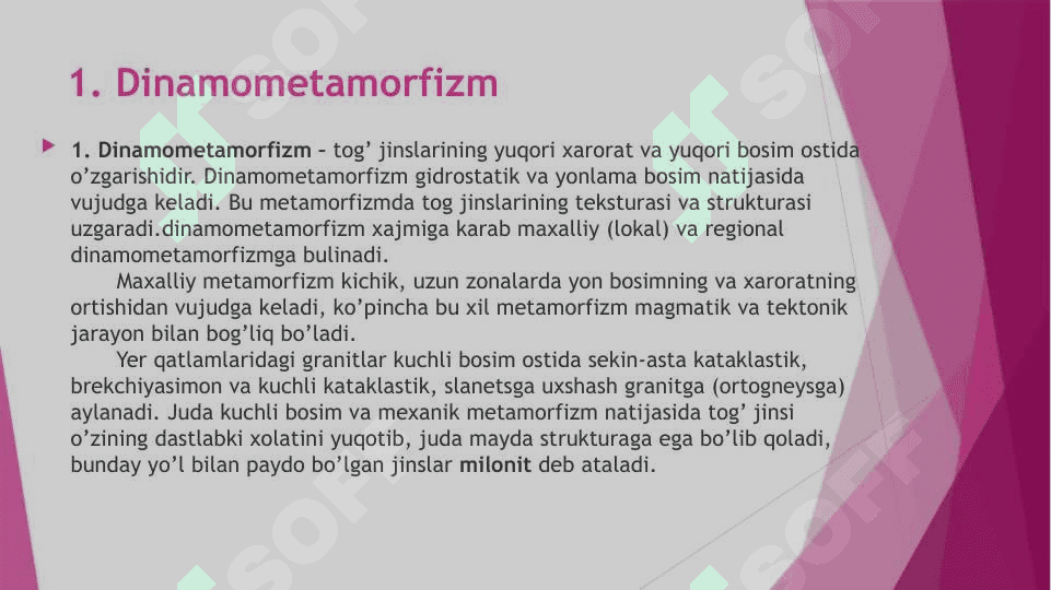 Metamorfik tog’ jinslari 4