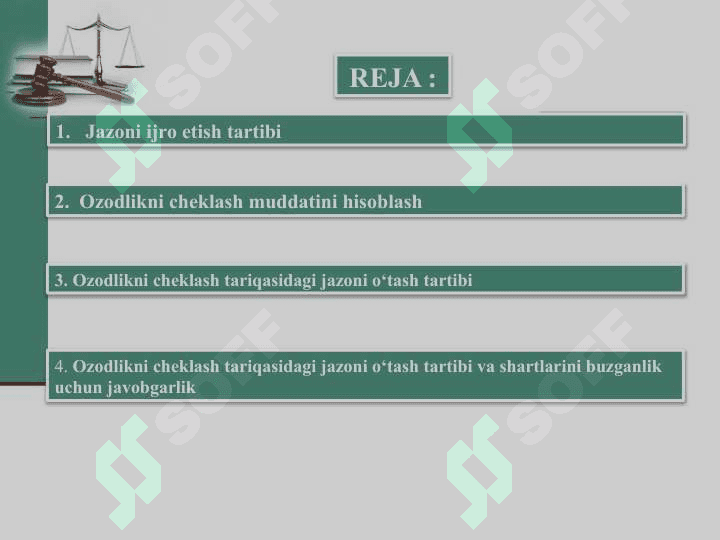 OZODLIKNI CHEKLASH TARIQASIDAGI JAZOLARNI IJRO ETISH 2