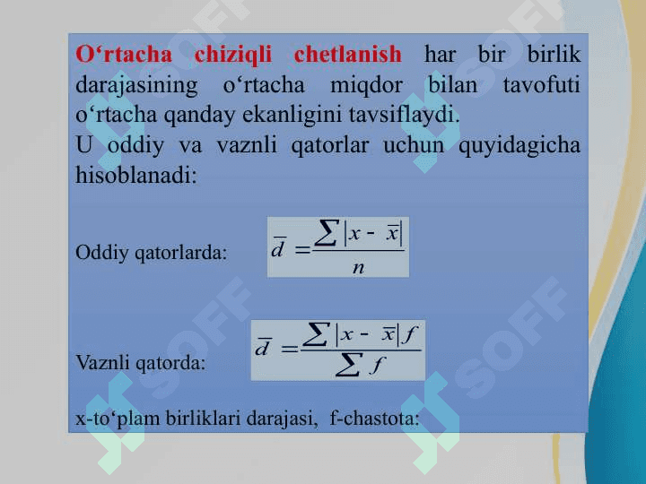 VARIATSION TAXLIL METODI 6