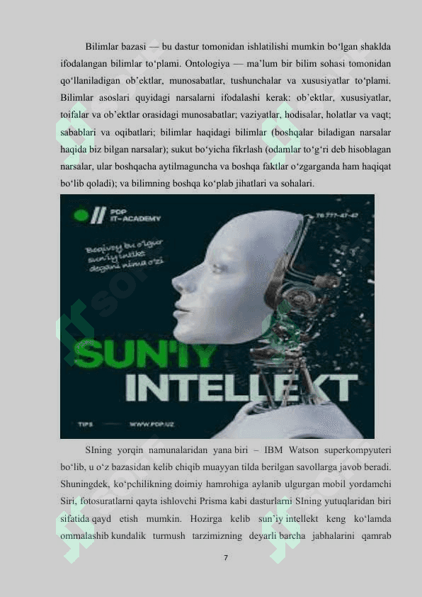 15. SUNIY INTELEKT UCHUN ZARURIY DASTURIY VOSITALAR. MASHINALI O’QITISH ASOSLARI..docx 6