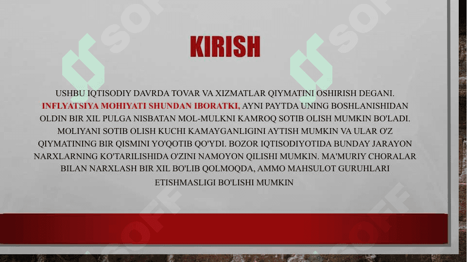 Inflatsiyaning mamlakat iqtisodiy xavfsizligig ta'siri va uni bartaraf etish chora-tadbirlari 3