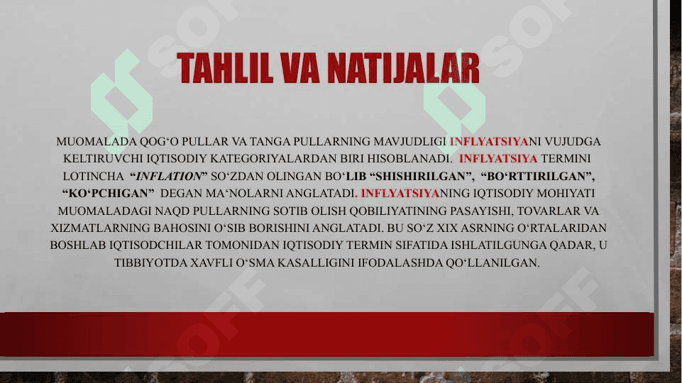 Inflatsiyaning mamlakat iqtisodiy xavfsizligig ta'siri va uni bartaraf etish chora-tadbirlari 4