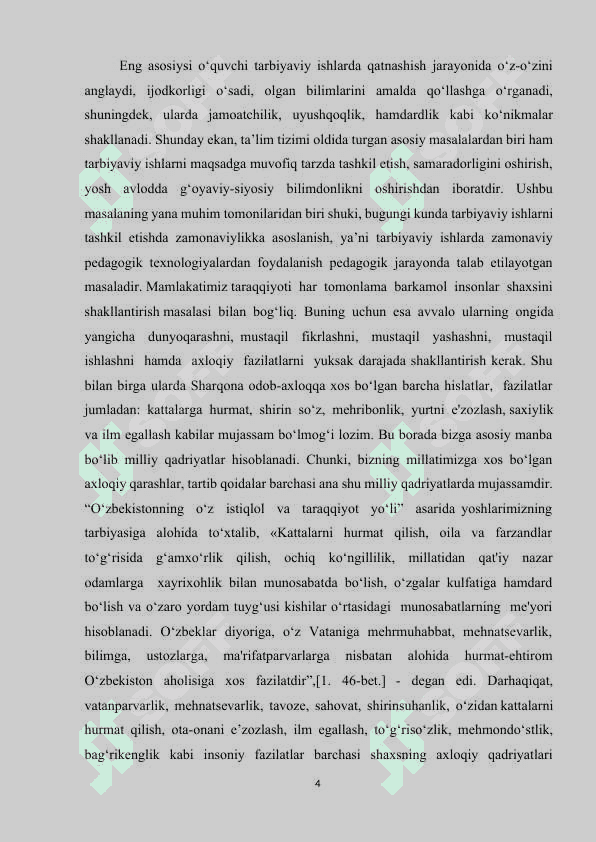 BOSHLANG‘ICH SINFLARDA TARBIYA JARAYONI MOHIYATI VA MAZMUNI 3