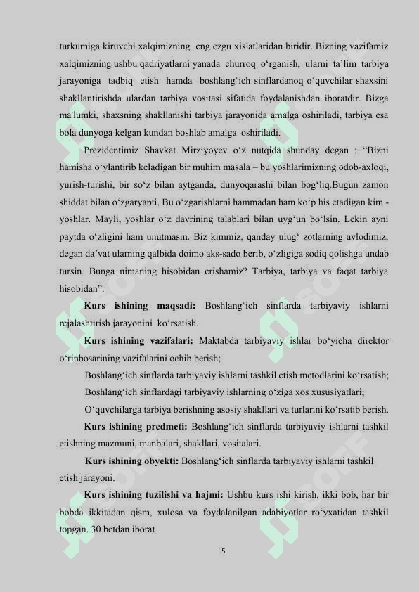 BOSHLANG‘ICH SINFLARDA TARBIYA JARAYONI MOHIYATI VA MAZMUNI 4