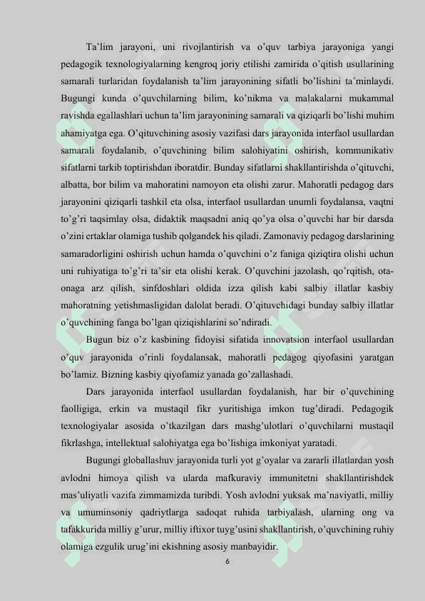 OʻQITUVCHIGA QOʻYILADIGAN ZAMONAVIY TALABLAR..docx 5
