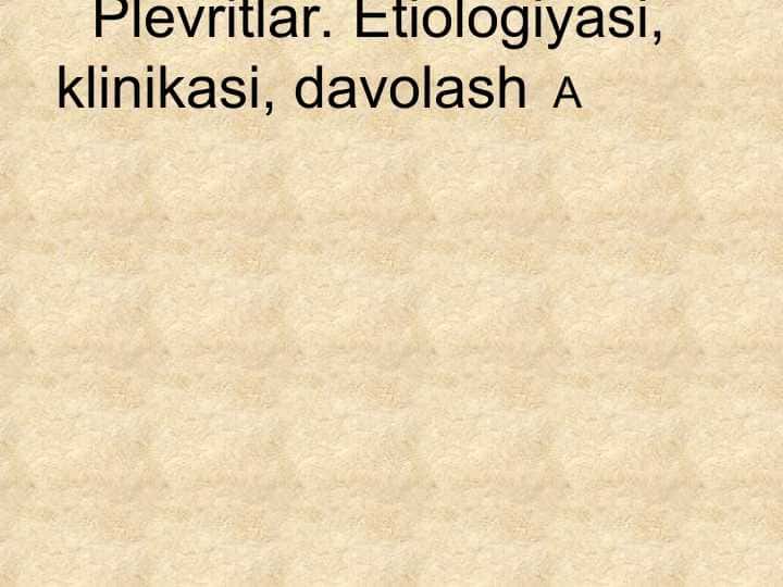 #Plevritlar #slayd 1