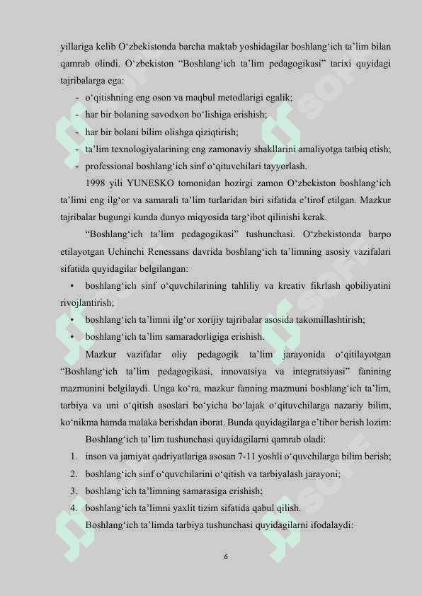 “BOSHLANG‘ICH TA’LIM PEDAGOGIKASI” FANINING BOSHQA FANLAR BILAN ALOQASI..docx 5