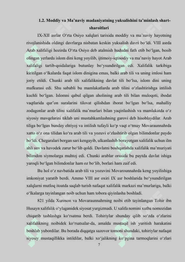ARABLAR BOSQINIDAN SO’NG MOVAROUNNAHR VA XUROSONDA IJTIMOIY-IQTISODIY HAYOT..docx 6