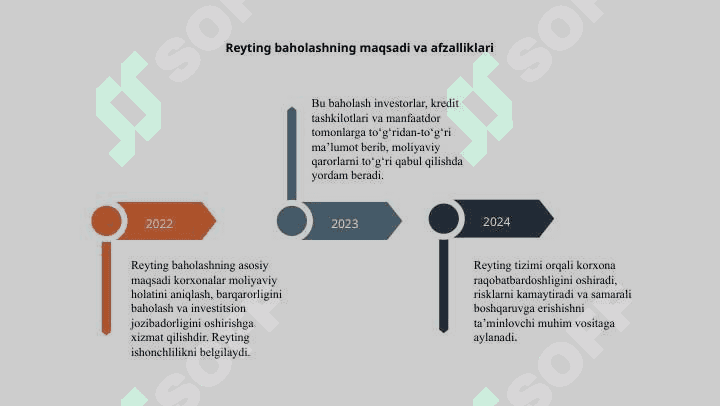 Korxonalar moliyaviy holatini reyting baholash va tahlil qilish 4
