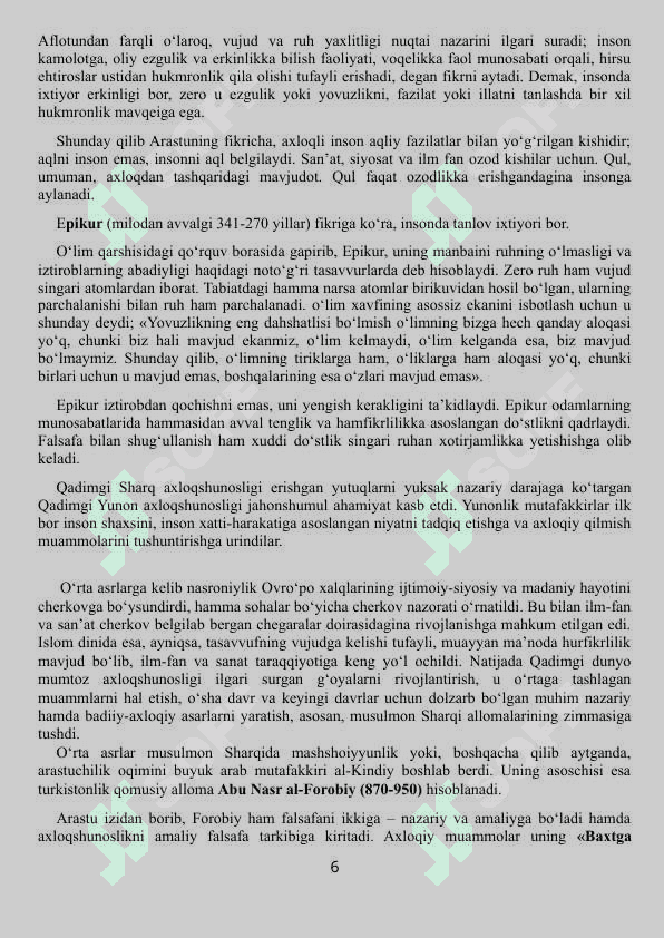 Axloq falsafasi 6