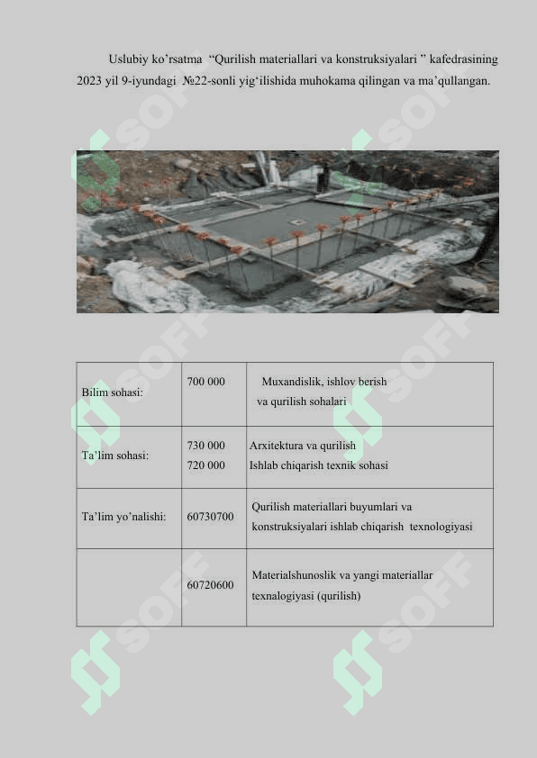 Qurilish materiallari va konstruksiyalari 2