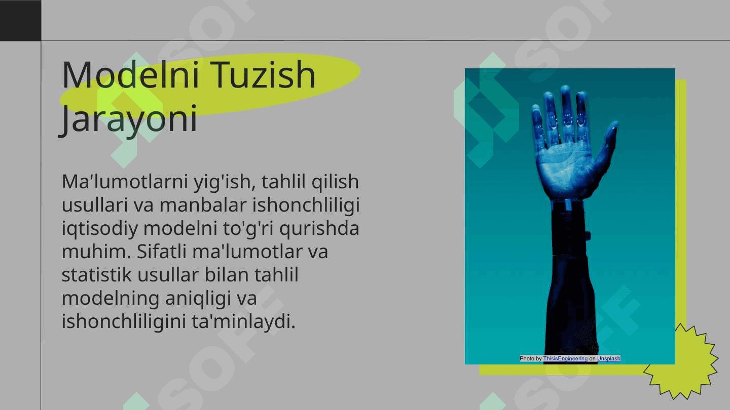 Mahsulotga bo'lgan talab va taklifning ekonometrik modelini tuzish 7