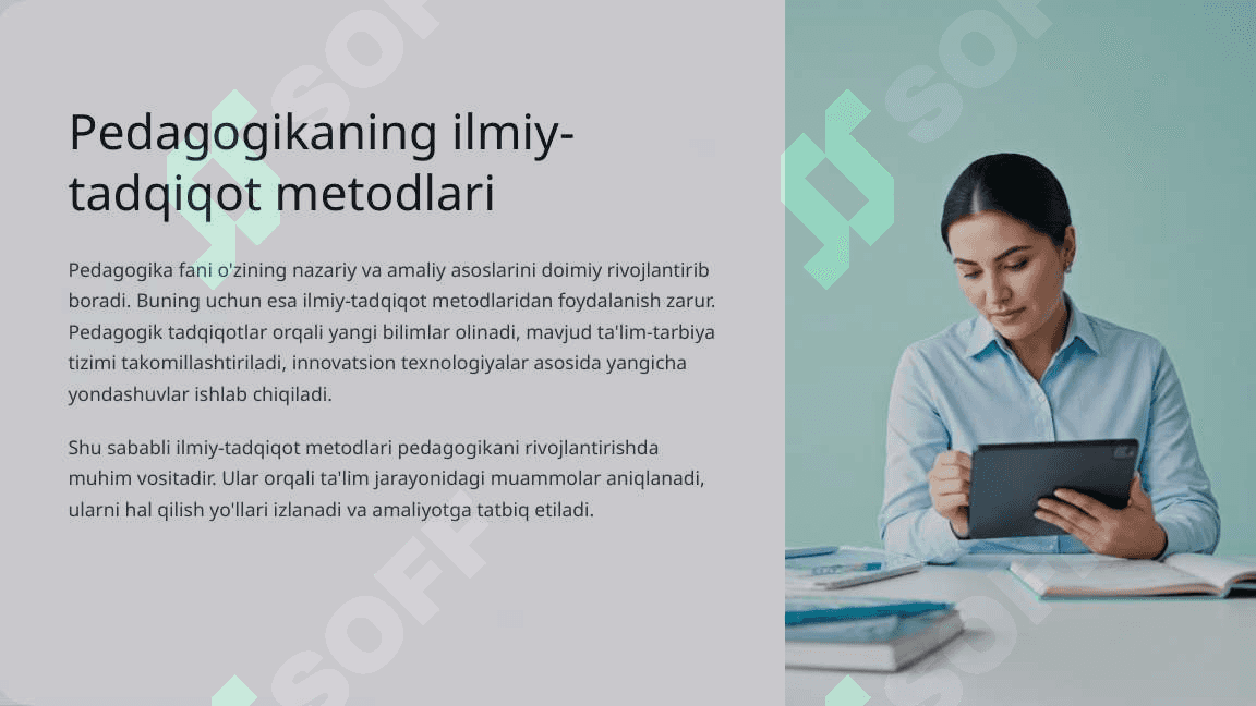 Pedagogika fanining nazariy asoslari va tadqiqot metodlari prezentatsiya 2