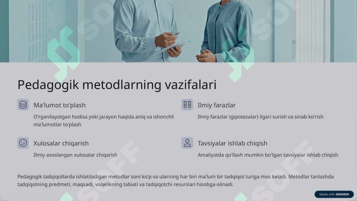 Pedagogika fanining nazariy asoslari va tadqiqot metodlari prezentatsiya 3