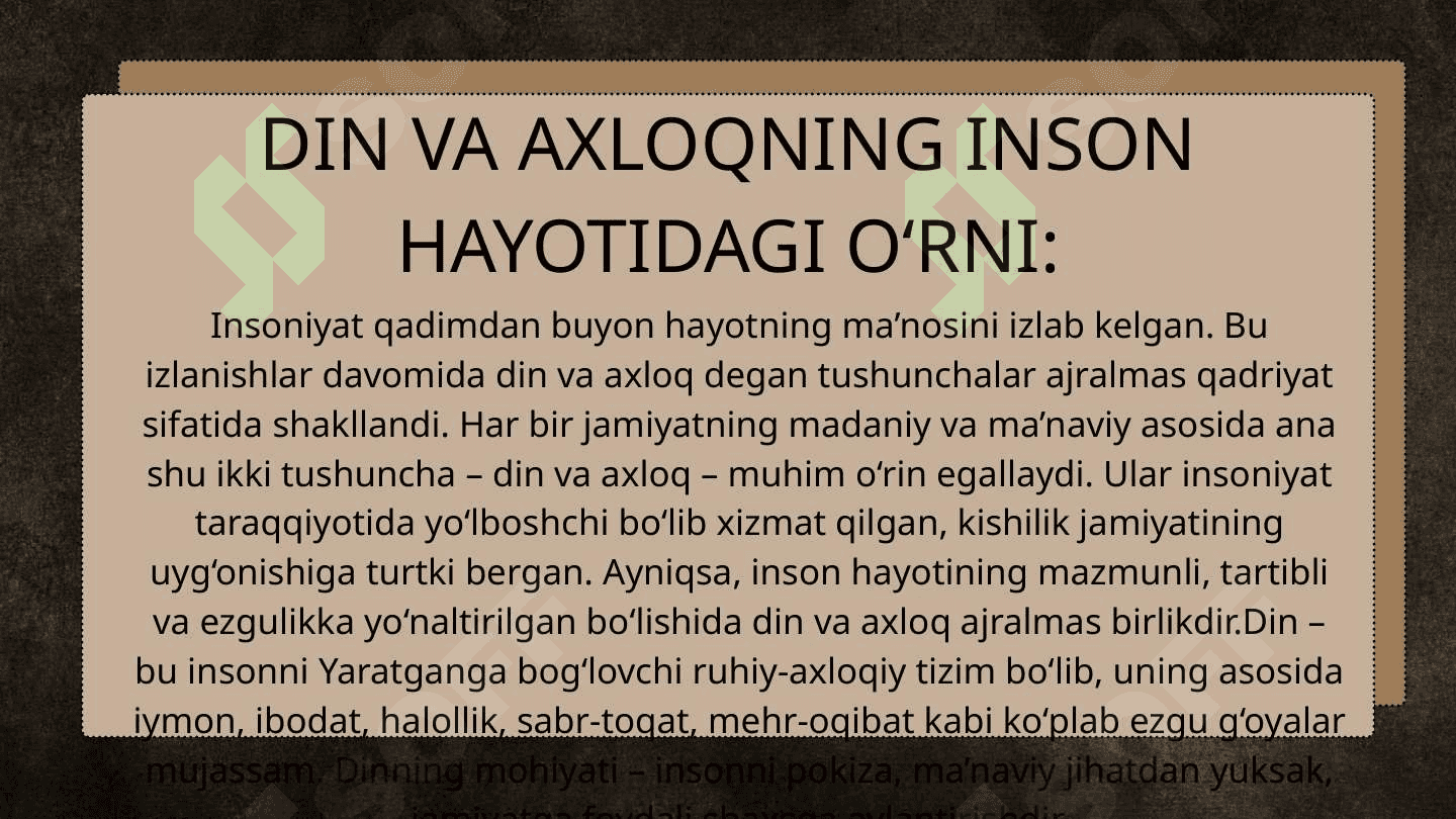 G'azzoliyning Tavba asari asosida "Din va axloq" 3