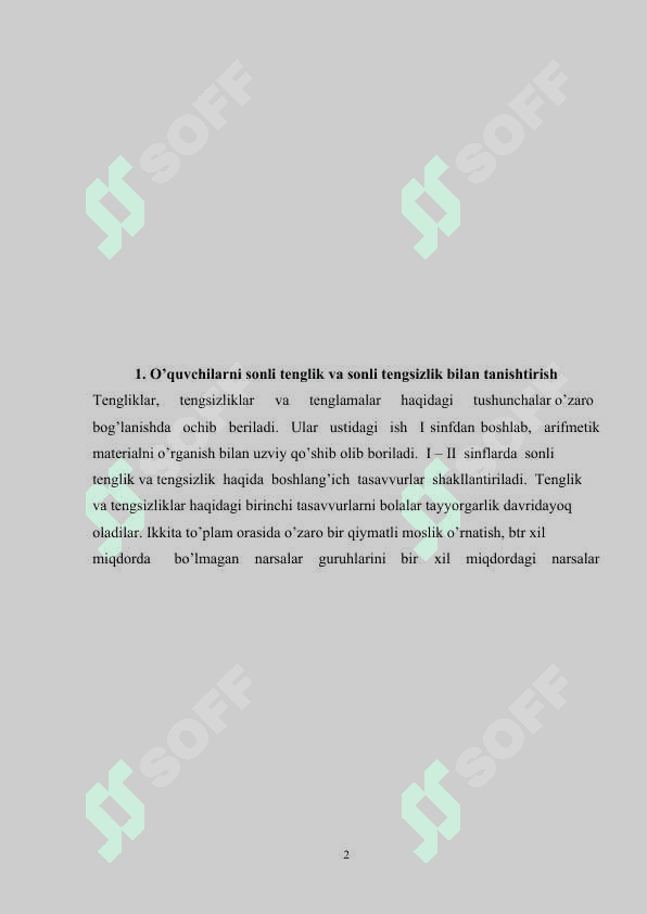 Tenglama va uni yechishga oʻrgatish 2