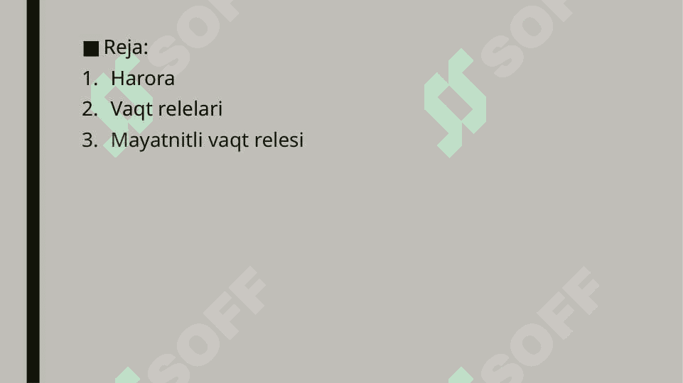 harorat relisi va dasturli vaqt relesini o'rganish 2