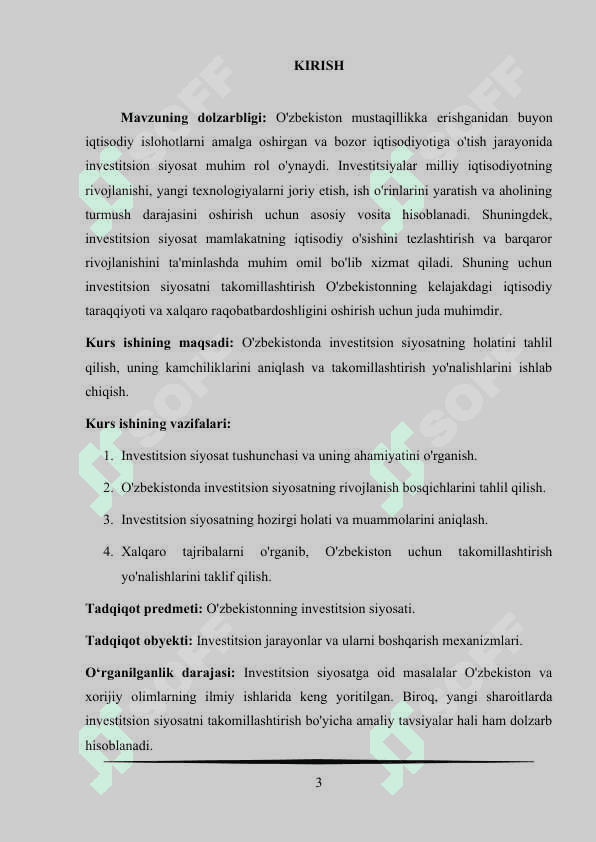 O‘zbekistonda investitsion siyosat 3