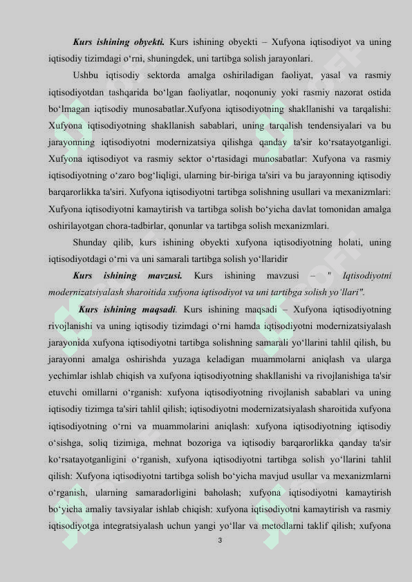 Iqtisodiyotni modernizatsiyalash sharoitida xufyona iqtisodiyot va uni tartibga solish yo‘llari 3