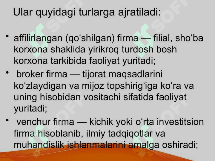 Firma va ularning tashkiliy iqtisodiy asoslari 3
