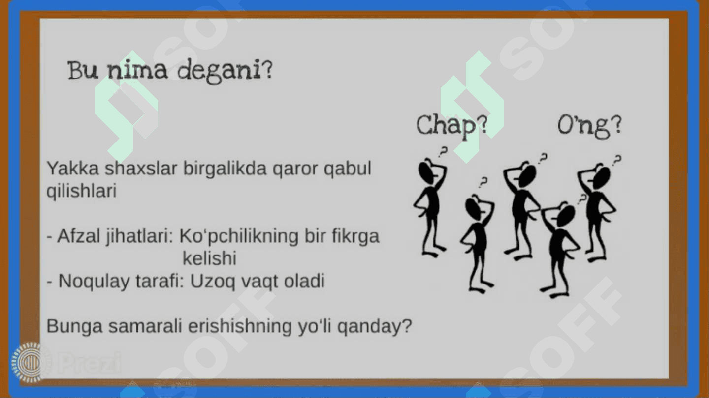 Biznesda guruhiy qaror qabul qilish 2