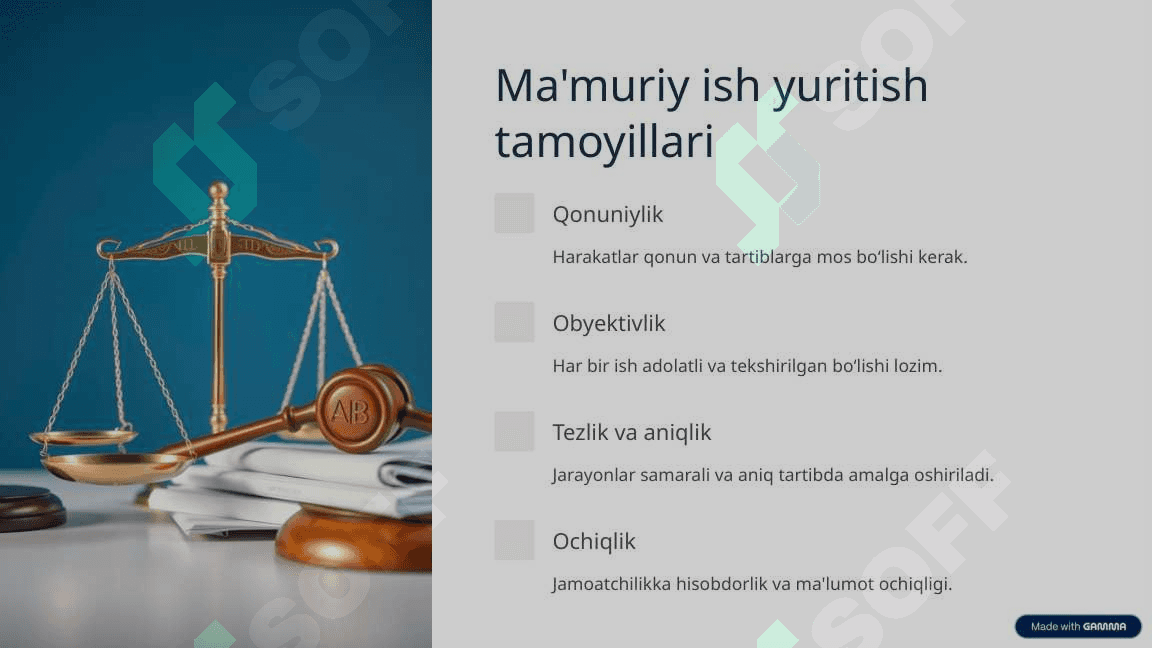 Ma'muriy ish yuritishning umumiy tasnifi 3