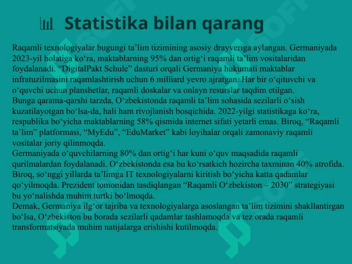 Raqamli texnologiyalar va ularning ta'lim jarayonidagi ahamiyatiahamiyati 3