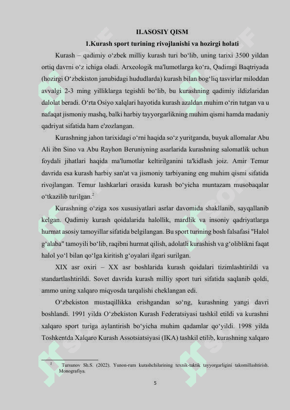 Sport kurashda saralash uslublari 5