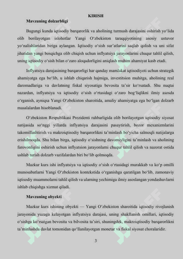 Inflyatsiya va iqtisodiy o‘sishning nazariy asoslari 3