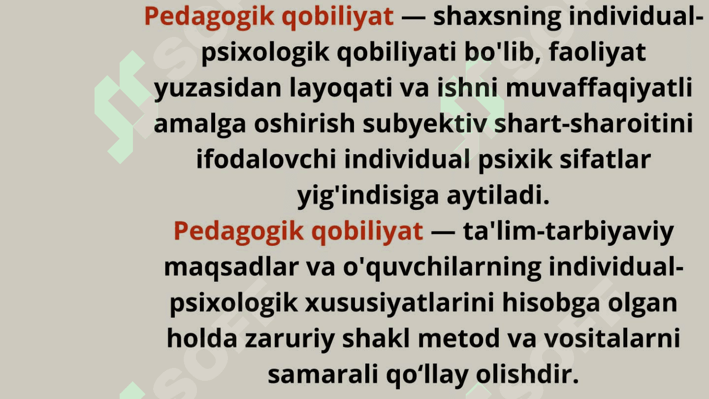 Pedagogik qobiliyatni shakllantirish yoʻllari 3
