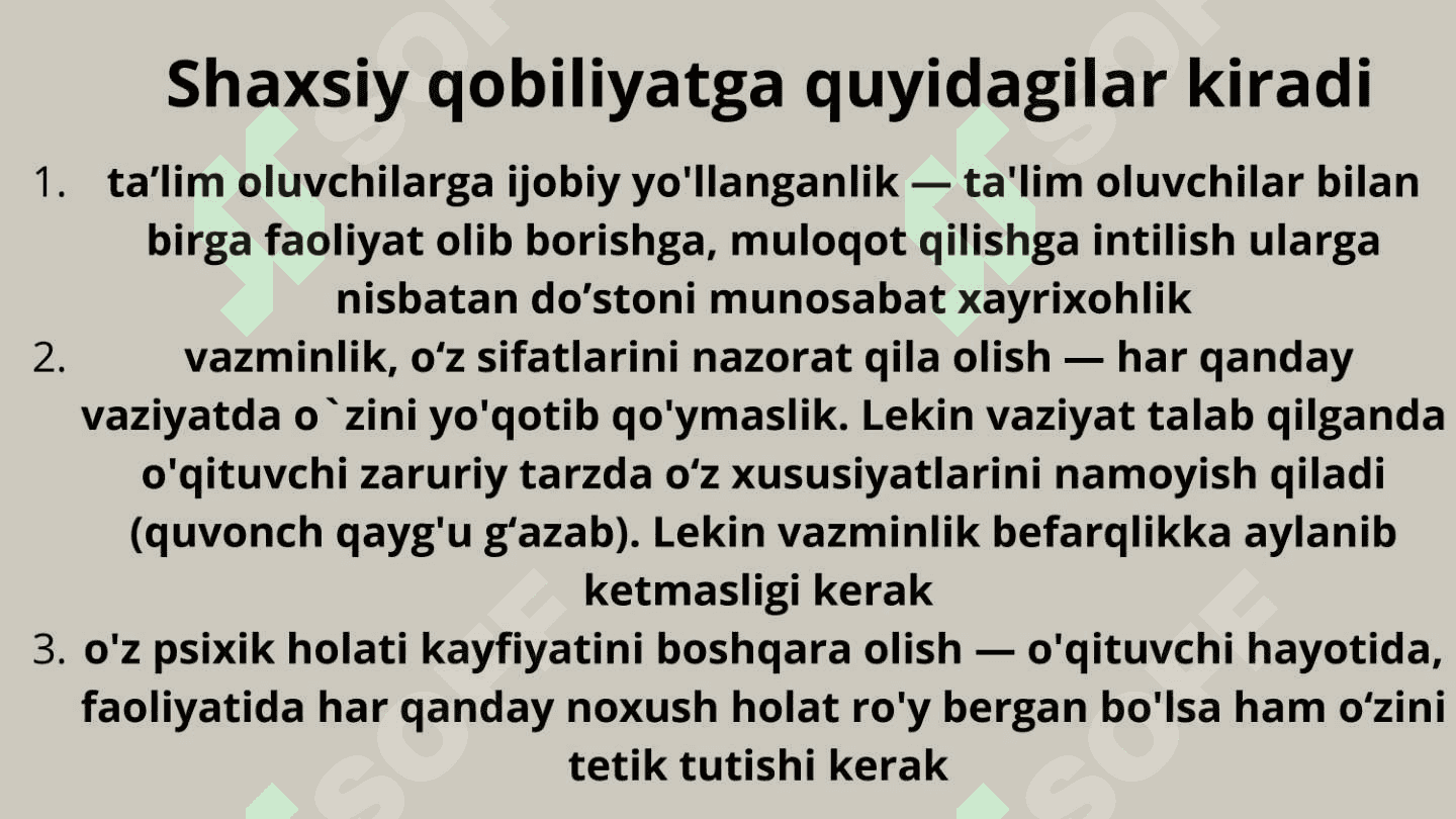 Pedagogik qobiliyatni shakllantirish yoʻllari 5