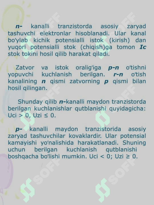 Maydon tranzistorlari 4