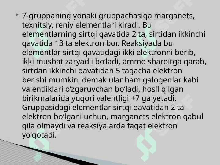 Marganes haqida va uning birikmalari 2
