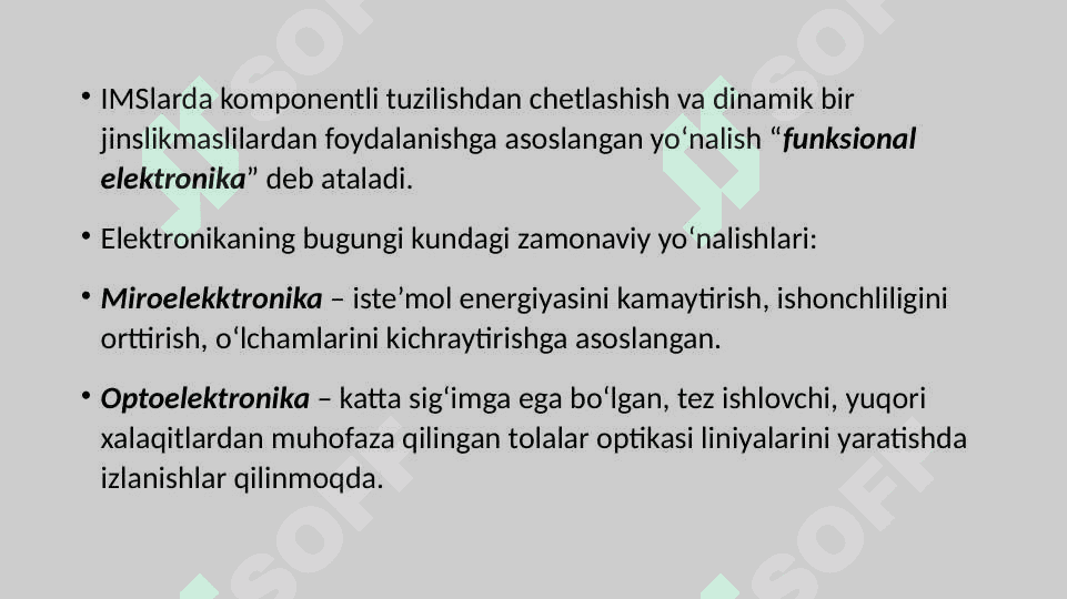 Elektronikaning istiqbolli yoʻnalishlari 3