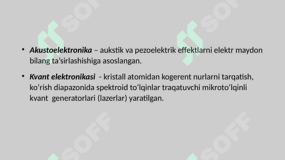 Elektronikaning istiqbolli yoʻnalishlari 5