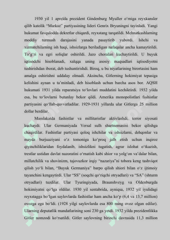 Yevropa Ikkinchi jahon urushi arafasidagi siyosiy holatlar va mojorolar 6