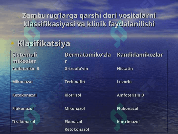 Zamburug`lar infeksiyasi 6