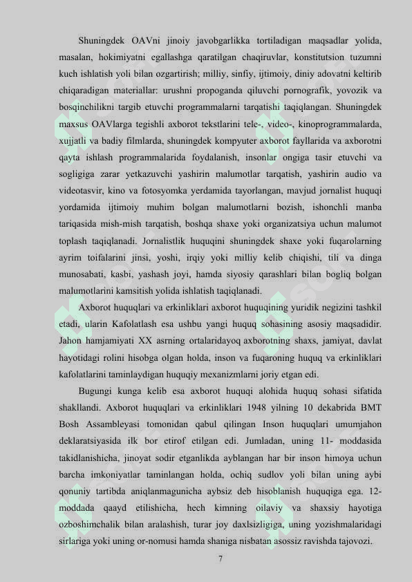 OMMOVIY AXBOROT VOSITALARINING BOLA MA’NAVIYATINI RIVOJLANTIRISHGA TA’SIRI 7