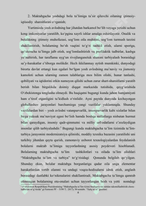MAKTAB, OILA VA MAHALLA BILAN HAMKORLIKDA OLIB BORILADIGAN IJTIMOIY HAMKORLIK FAOLIYATI 6