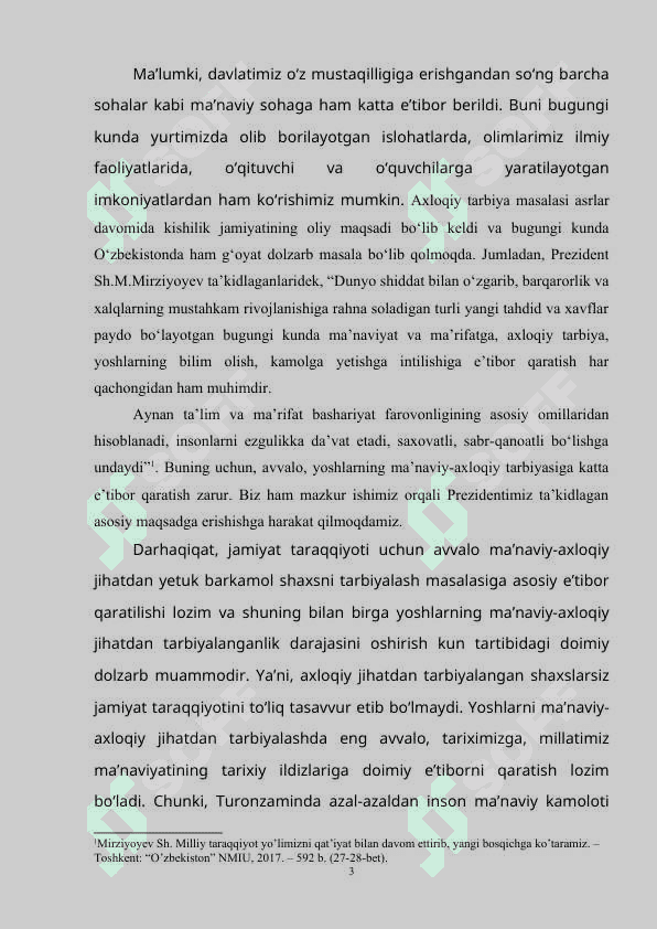 BOLANING BO‘SH VAQTINI TASHKIL ETISHDA ISLOM TA’LIMOTIDAN FOYDALANISH 3