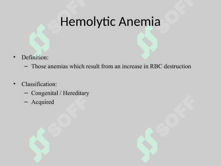 Hemolytic anemia 3