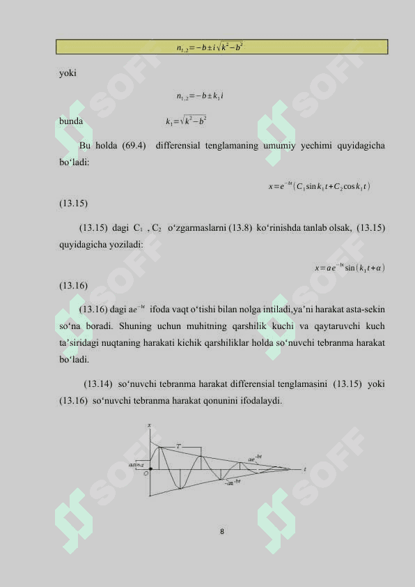Moddiy nuqtaning tebranma harakati 8