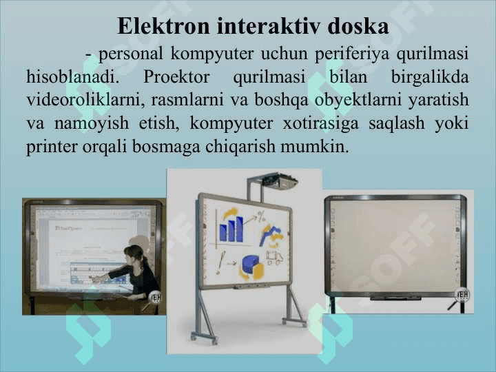 Interfaol doskalarning dasturiy ta’minoti va ulardan foydalanish metodikasi 3