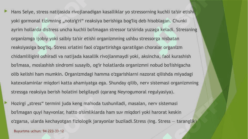 STRESS MENEJMENTI 6